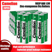 Camelion-batería seca de Zinc-manganeso para cepillo de dientes eléctrico, pila seca R03P para juguete, linterna, ratón, reloj, Batería primaria seca, 1,5 V AAA, 20 Uds. 2024 - compra barato