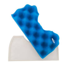 1 conjunto de filtro esponja azul + 1 conjunto de filtro de poeira hepa para samsung DJ63-00669A com sc4520 sc4740 embutido aspirador de pó 2024 - compre barato