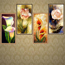 Round full diamond 5D DIY diamond painting flower diamond embroidery kit mosaic landscape painting art set home decoration gift 2024 - buy cheap