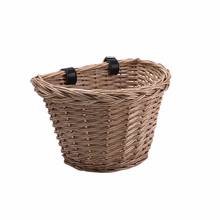 Adult Bicycle Front Basket Retro Handmade Wicker Handlebar Pannier Cycling Carrying Holder Bike Basket Baggage Bag For Child 2024 - buy cheap