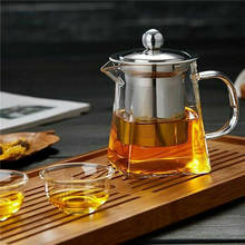 350-750ML Clear Heat Resistant Clear Glass Teapot Jug W Infuser Coffee Tea Leaf Herbal Pot Flower Teapot Milk Juice Container 2024 - buy cheap