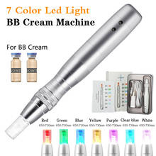 Máquina de tratamiento portátil para eliminación de arrugas y brillo facial, bolígrafo de crema BB con luz LED de 7 colores, base líquida Natural 2024 - compra barato