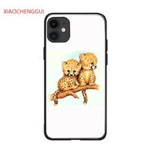 Phone Cover Case for iPhone 6 6S 7 8 Plus X Xs XR 11 12 Mini Pro Max 5 5S SE 2020 Soft Silicone TPU Baby Leopard Fundas 2024 - buy cheap