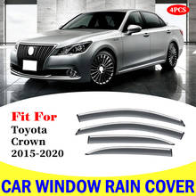 Protector de visor de ventana para Toyota Crown, cubierta embellecedora de toldo contra lluvia de coche, Deflector lateral para puerta, protector de lluvia, accesorios laterales solares 2024 - compra barato