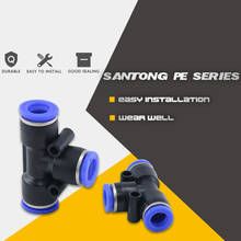 3 Way T shaped Tee Pneumatic 10mm 8mm 12mm 6mm 4mm 16mm 14mm Tube Push In Air Gas Fitting Quick Fittings Connector Adapters 2024 - buy cheap