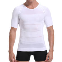 Men's Slimming Shaper Male Belly Abdomen Posture Corrector T Shirt Compression Body Building Chest Muscle Tummy Control Corset 2024 - buy cheap