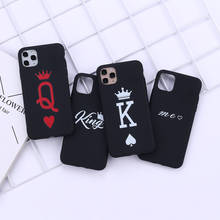Роскошный чехол для телефона King Queen Poker Lover для iPhone 11 12 Pro X XS XR Max 7 8 7Plus 8Plus 6S, мягкий силиконовый чехол для конфет 2022 - купить недорого