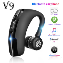 Bluetooth-наушники V9, беспроводная гарнитура для бизнеса, спортивные наушники для звонков, для iphone, Samsung 2024 - купить недорого