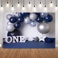 Cool dude cake smash 1st birthday boy photo booth backdrop dark balloons first newborn kids portrait photocall background props 2024 - buy cheap