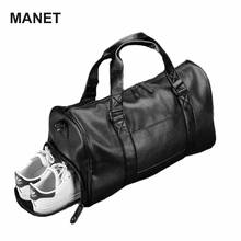 PU Leather Men Travle Bags Vintage Layered Men Duffel Bag High Quality Handbags for Male Large Capacity Sports Gym Business Bag 2024 - buy cheap