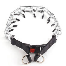Металлический ошейник для дрессировки собак Pitbull, немецкая цепочка с металлическим зубцом, ожерелье для собак с быстроразъемной безопасной пряжкой 2024 - купить недорого