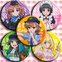 Anime A Certain Magical Index Misaka Mikoto Accelerator Cosplay Bedge Cartoon Collect Badge For Bags Clothes Button Pins Brooch 2024 - buy cheap