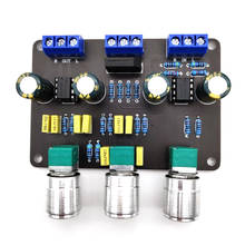 Placa amplificadora de áudio duplo ne5532, equalizador hifi, pré-amplificador, controle de tom de baixo afiado 2024 - compre barato