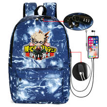 Mochila De My Hero Academia Galaxy para mujer, morral escolar de Anime Bakugou Katsuki, antirrobo, con carga USB para ordenador portátil 2024 - compra barato