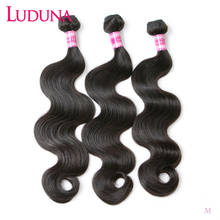 Luduna Loose Wave Bundles Brazilian Hair Bundles Human Hair Extensions 3 Bundles Deals Remy Hair Weave Double Drawn Weft 2024 - buy cheap