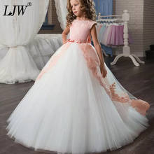 Girls Wedding Dress Flower girl Dresses for girls Lace hollow Party Tulle Princess Birthday Dress First Communion Gown for Girls 2024 - buy cheap