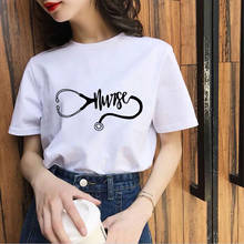 Fashion Tshirt Stethoscope printed Women Tshirt Fun Retro Tops Lady Short Sleeve T shirt Harajuku T-shirt female 2024 - buy cheap