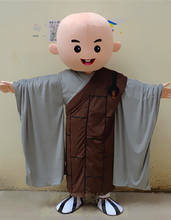 Childish Buddhist Monk Mascot Costume Cartoon Mascot Costume Adult Round Head Halloween Cosplay Party Costume 2024 - buy cheap