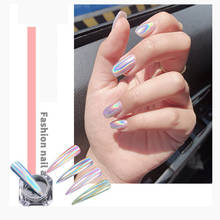 Голографическая Лазерная пудра, дизайн ногтей, порошок единорога, блестящий пигмент, блестящий порошок для украшения 2024 - купить недорого