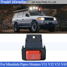 CAPQX-Interruptor de luz de advertencia, botón de control para Mitsubishi Pajero Montero V31 V32 V33 V43, interruptor de luz de ancho 2024 - compra barato