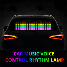 Multi-size Car Sticker Music Rhythm LED Flash Light Lamp Sound Activated Car Charger with Cable Controller Car Music Light Bulb 2024 - buy cheap
