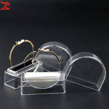 Suporte de exibição acrílico transparente 6 peças, prateleira, bracelete, jóias, organizador de joyas 2024 - compre barato