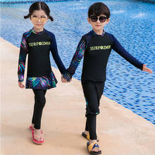 Baby Clothing Female Child Swimwear Kids For Girls 2020 Children's Bikini Children Boys Long Sleeve Pants Split Skirt Sun Proof 2024 - buy cheap