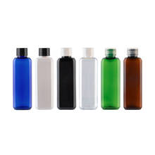 100ml X 50 Empty Colored Square Cosmetic Bottles With Screw Cap 100cc Plastic Body Lotion Container With Stopper DIY Bottle 2024 - buy cheap