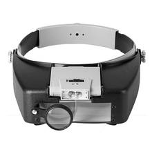 Gafas de aumento LED para mantenimiento de reloj, lentes de aumento para lectura, herramienta de reparación de joyería 2024 - compra barato