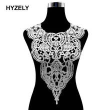 White Black Lace Neckline Collar Embroidery Applique Lace Fabric Embellishments Trims Wedding Dress Accessories BW181 2024 - buy cheap