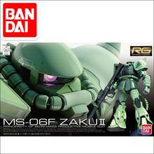 Gundam-figura de acción Original RG 1/144, modelo MS-06S ZAKU 2, principal de ZEON CHAR AZNABLE, traje móvil para montar figuras de acción 2024 - compra barato