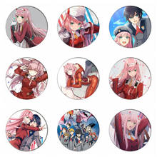 58mm Game DARLING in the FRANXX  Zero Two Cosplay Badge Code 002 Brooch Pins Collection bags Badges for Backpacks Clothes 2024 - buy cheap