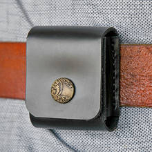 COSY MOMENT Black Leather Lighter Case Kerosene Lighter Cover Holder Bag Portable Cigarette Lighter Holster Men Gift YJ589 2024 - buy cheap