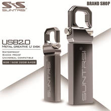 Suntrsi USB 2.0 Flash Drive 64GB 32GB Pendrive High Speed Waterproof Mini Metal Shell Free shipping ,may print logo 2024 - buy cheap