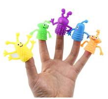 4PCS Cute Cartoon Plastic cute expression doll Finger Puppet Toys Child Baby Favor Dolls Boys Girls Finger Puppets 2024 - buy cheap