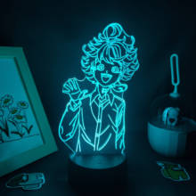 Manga The Promised Neverland 3D Lava Lamps Anime Figure Emma RGB Neon Night Lights Colorful Gift For Friends Bedroom Table Decor 2024 - buy cheap