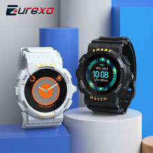Zurexa relógio inteligente masculino e feminino, relógio eletrônico com chamada bluetooth, visor personalizado, relógio inteligente para esportes, pedômetro, alarme, novo, 2021 2024 - compre barato