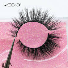 YSDO 1 Pair 3D Mink Lashes Makeup Wispy Cross Fluffy False Eyelashes Hand Made Mink Eyelashes Natural Fake Lashes Maquiagem 40A 2024 - buy cheap