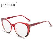 JASPEER Cat Eye Anti Blue Light Computer Glasses Women Fashion Eyewear Ladies Blocking Ray Gaming Eyeglasses Optical Frames 2024 - buy cheap