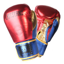 6 8 10 12 унций металлические цветные боксерские перчатки из искусственной кожи Muay Thai Guantes De Boxeo Free Fight mma Sandbag тренировочные перчатки для мужчин и женщин 2024 - купить недорого