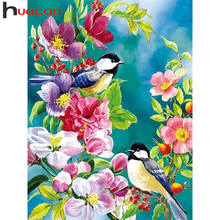 Huacan Diy Diamond Painting Bird Animal Home Decoration Mosaic Embroidery Flower Diamond Art Handmade Gift 2024 - buy cheap