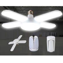 Lâmpada led dobrável e27, 50w, ventilador de teto ac 85-265v, lâmpada holofote, luz para iluminação doméstica de garagem 2024 - compre barato