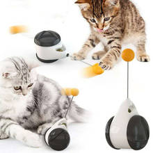 Cat Toy Chaser Ball Automatic Blancled Wheels Pet Chasing Toy Interactive Rotating Mode Funny Cat Training Toys with Rod 2024 - buy cheap