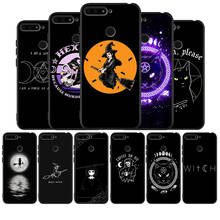 ТПУ силиконовый мягкий чехол Witchcraft Witch Moon для телефона Honor 8X 9 8 10 20 30 Lite Pro MATE 9 10 20 30 Pro Lite 2024 - купить недорого
