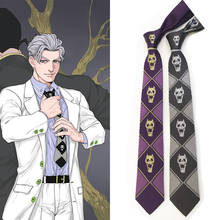 Шейный галстук с черепом с мотивом «Необычные приключения Джоджо», костюмы для косплея Кира йошикаге, «KILLER QUEEN» 2024 - купить недорого