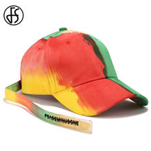 FS Fashion Tie Dye Graffiti Hat Long Strip Decoration Baseball Cap For Women Men Orange Blue Snapback Hip Hop Face Cap Gorra 2024 - buy cheap