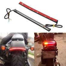 2 Pcs Motorcycle LED Tail Lights License Brake Turn Signal For Bobber Cafe Racer 2024 - buy cheap