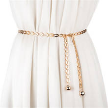 High Waist Gold Belts for Women Fashion Waistbands All-Match Belt for Party Jewelry Dress Waist Metal Chain Belts 2024 - buy cheap
