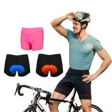 Ropa interior cómoda para ciclismo, pantalones cortos acolchados con Gel de esponja 3D, color negro, novedad 2024 - compra barato