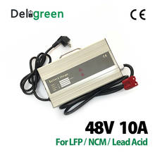 48V 10A charger for lithium and lead acid battery packs LiFePo4 battery Li ion LiNCM LTO 2024 - buy cheap